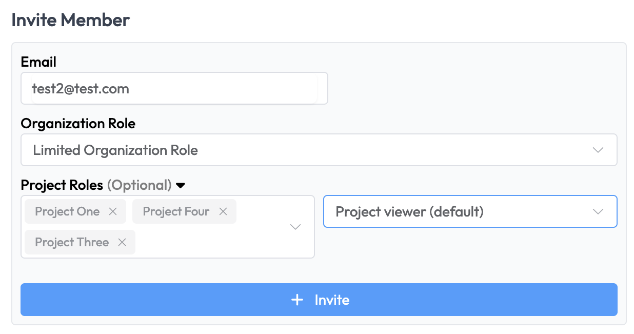 Invite Project Roles