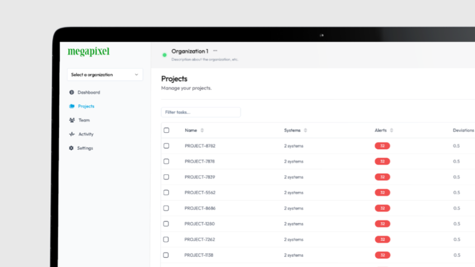 Cloud v2.0 Projects Page Screenshot